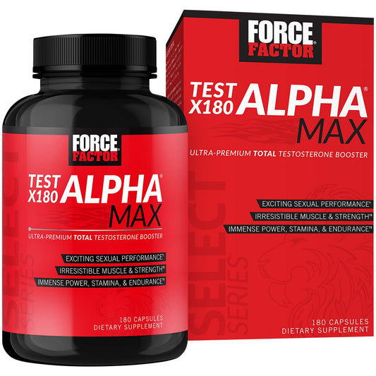 Test X180 Alpha Max – Ultra-Premium Total Testosterone Booster (180 Capsules)