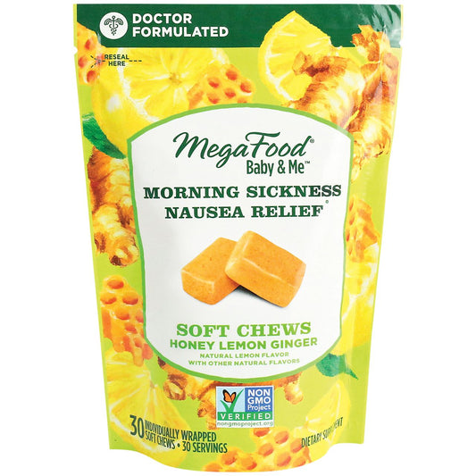 Morning Sickness Nausea Relief Soft Chews - Honey Lemon Ginger (30 Soft Chews)