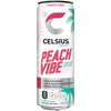 Celsius Sparkling Energy Drink - No Sugar or Preservatives - Peach Vibe (4 Drinks, 12 Fl Oz. Each)