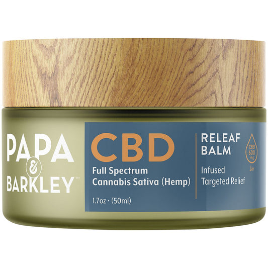CBD Full Spectrum Hemp Extract Releaf Balm - Infused Targeted Relief - 600 MG Per Bottle (1.7 Ounces)