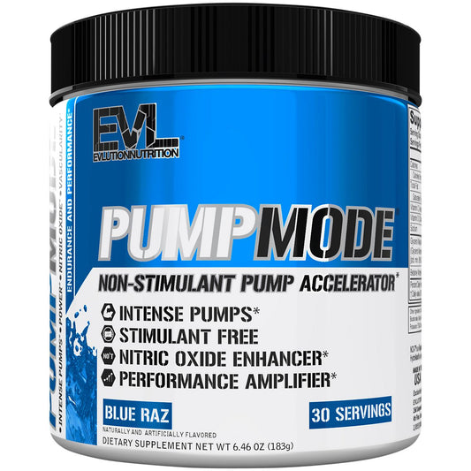 Pump Mode Non-Stimulant Pump Acceleration - Blue Raz (6.46 oz. / 30 Servings)