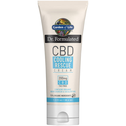 Dr. Formulated CBD Cooling Rescue Cream with Organic Wintergreen & Eucalyptus - 200 MG Per Container (1.3 Ounces)