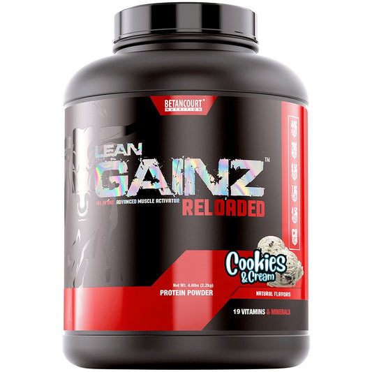 Lean Gainz Reloaded - Whey Protein Powder - Cookies & Cream (5 lbs./16 Servings)