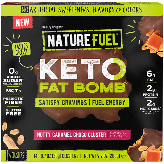 Keto Fat Bombs - Nutty Caramel Choco Cluster (14 Servings)