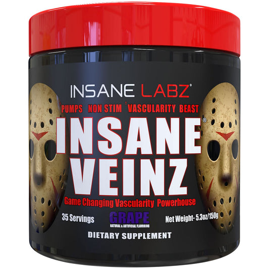 Insane Veinz Pre-Workout Vascularity Powerhouse - Grape (5.3 oz. / 35 Servings)