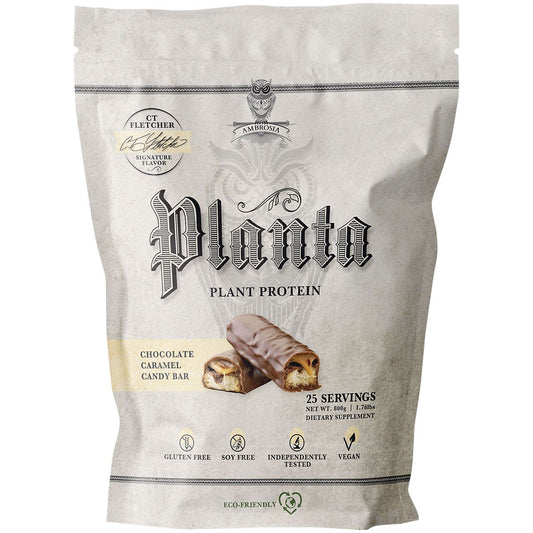 Planta Plant Protein - Chocolate Caramel Candy Bar (1.76 Lbs. / 25 Servings)