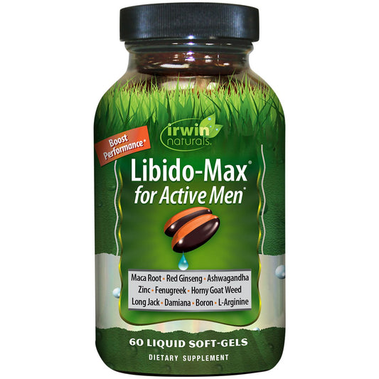 Libido-Max for Active Men - Performance, Vitality & Testosterone Support (60 Softgels)