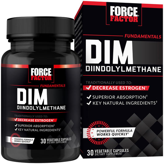 DIM (Diindolylmethane) with BioPerine – Supports Decreased Estrogen in Men – 300MG (30 Capsules)