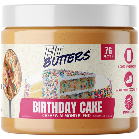 Fit Butters Spread - Birthday Cake Cashew Almond Blend (16 Oz.)