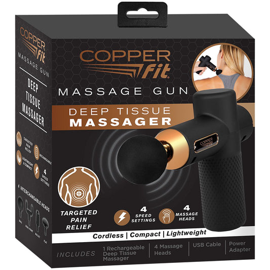 Rechargeable Deep Tissue Lightweight Massager - Black