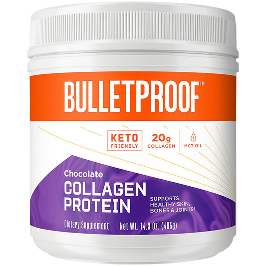 Collagen Protein Powder Keto Friendly with MCT Oil - Chocolate (14.3 Oz. / 12 Servings)
