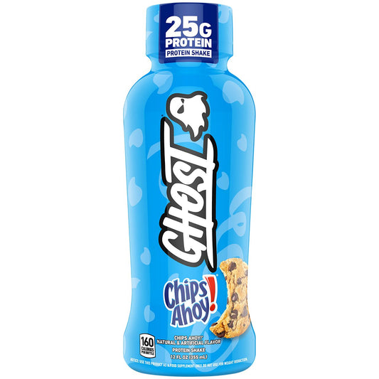 GHOST Protein Shake - Chips Ahoy (12 Drinks/ 12 Fl Oz. Each)
