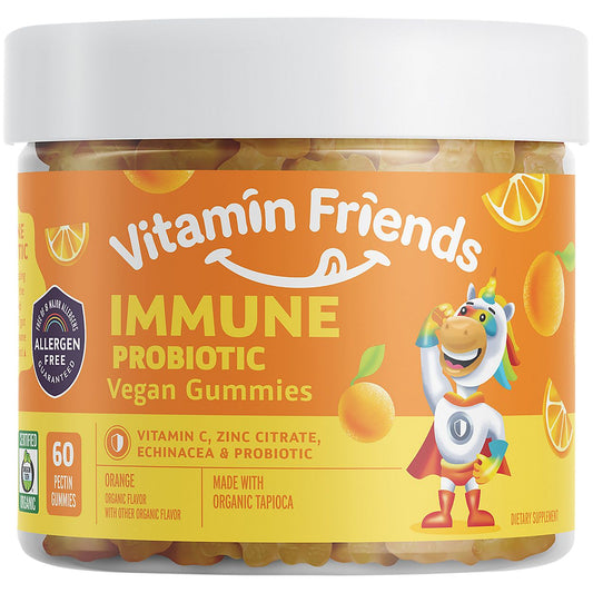 Immune Probiotic Vegan Gummies - Orange (60 Gummies)