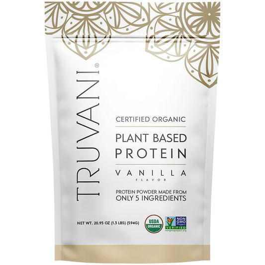 Organic Plant Based Protein Powder - Vanilla (1.3 Lbs. / 20 Servings)