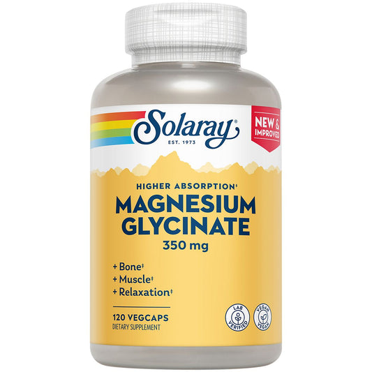 Magnesium Glycinate - Supports Bone Health - 350 MG (120 Capsules)