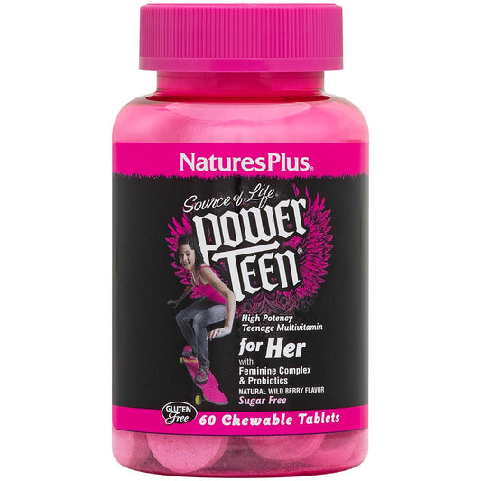 Power Teen Multivitamin for Her - Wild Berry (60 Chewable Tablets)