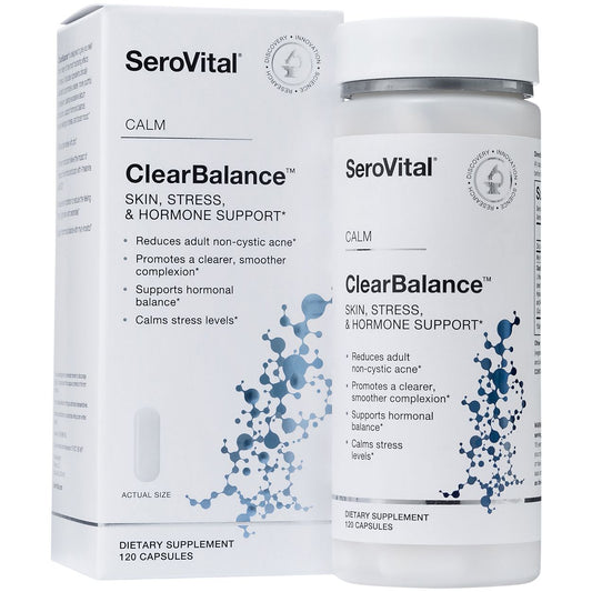 SeroVital ClearBalance - Skin, Stress & Hormone Support (120 Capsules)