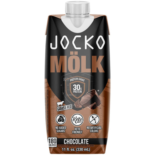Molk Protein Shake Keto Friendly - Chocolate (12 Drinks, 11 Fl Oz. Each)