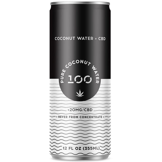 Pure Coconut Water + 20 MG of CBD (12 Drinks, 12 Fl Oz. Each)