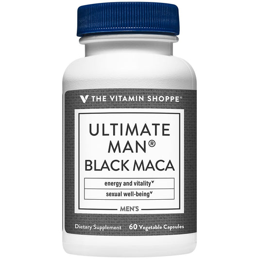 Ultimate Man Black Maca – Supports Sexual Well-Being, Energy, & Vitality – 1,000 MG (60 Vegetable Capsules)