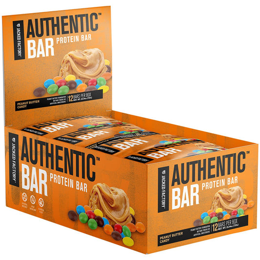 AUTHENTIC Protein Bar - Peanut Butter Candy (12 Bars)