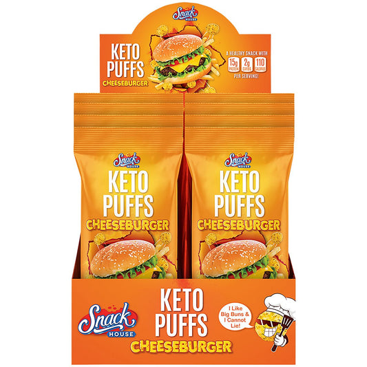 Keto Puffs - Cheeseburger (8 Bags)