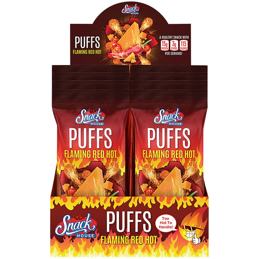 Keto Puffs - Flaming Red Hot (8 Bags)