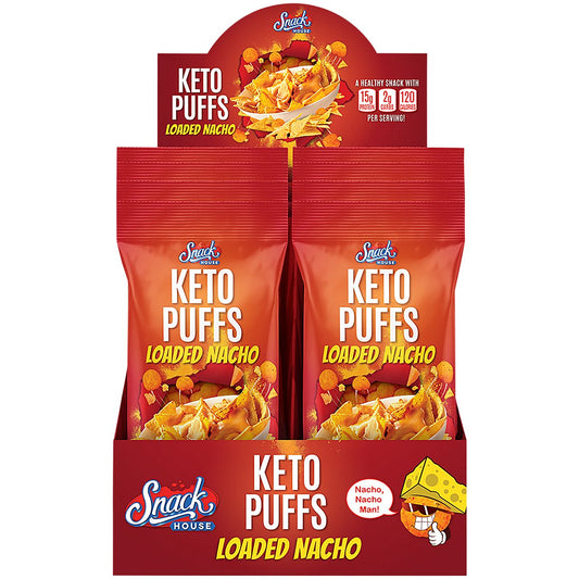 Keto Puffs - Loaded Nacho (8 Bags)
