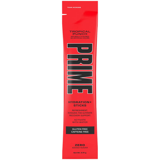 Prime Hydration Drink Mix - Tropical Punch (6 On The Go Sticks)