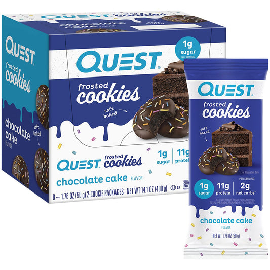 Quest Frosted Cookies - Chocolate Cake (16 Cookies)