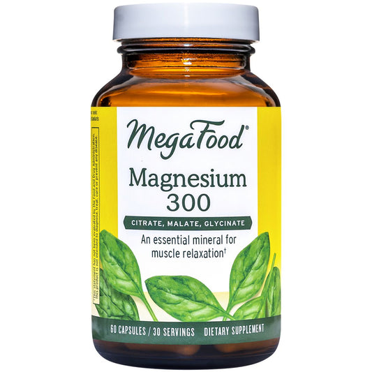 Magnesium Citrate, Malate & Glycinate - Essential Mineral for Muscle Relaxation - 300 MG (60 Capsules)