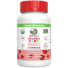 Organic Kids Probiotic Gummies - 2.5 Billion CFUs - Strawberry (60 Gummies)