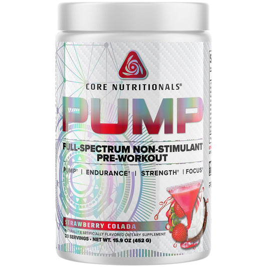 Pump Full-Spectrum Non-Stimulant Pre-Workout - Strawberry Colada (20 Servings/ 15.9 Oz.)