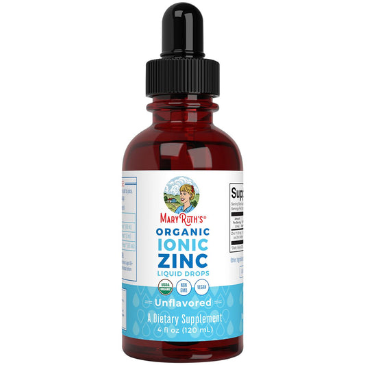 Organic Ionic Zinc Liquid Drops - Unflavored (4 Fl. Oz.)