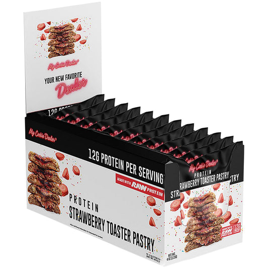 My Cookie Dealer made with 14 grams of RAW Protein - Strawberry Toaster Pastry (12 Servings)