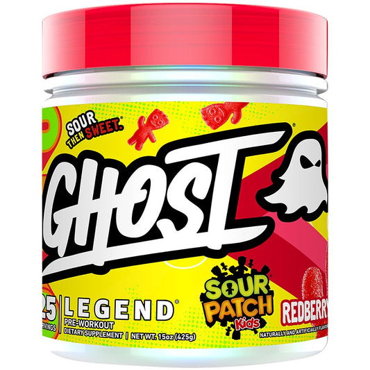 GHOST Legend Pre-Workout - SOUR PATCH KIDS REDBERRY (15 Oz. / 25 Servings)