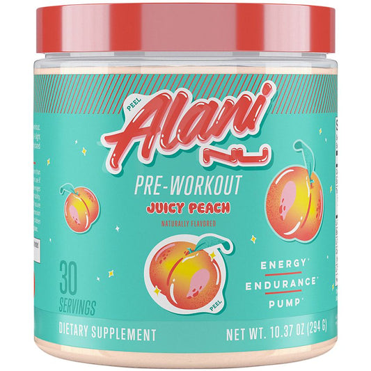 Pre-Workout Supports Energy, Endurance and Pump- Juicy Peach (10.37 oz. / 30 Servings)