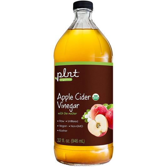 Organic Apple Cider Vinegar with the Mother - Raw & Unfiltered (32 fl. oz.)
