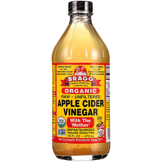 Organic Apple Cider Vinegar with the Mother - Raw, Unfiltered (16 Fluid Ounces)