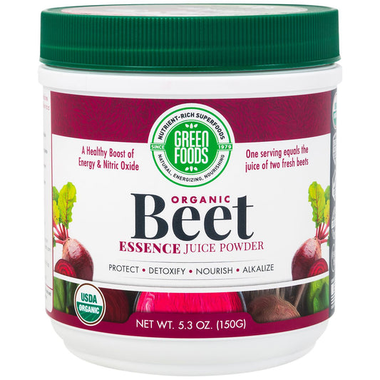 Organic Beet Essence Juice Powder - A Healthy Boost of Energy & Nitric Oxide (30 Servings)