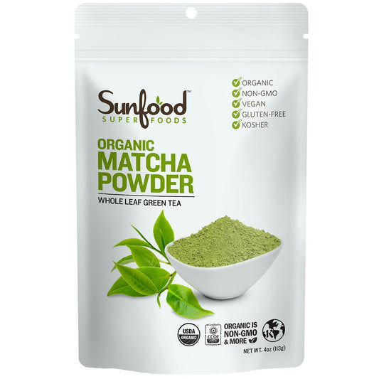 Organic Matcha Powder - Whole Leaf Green Tea (45 Servings)