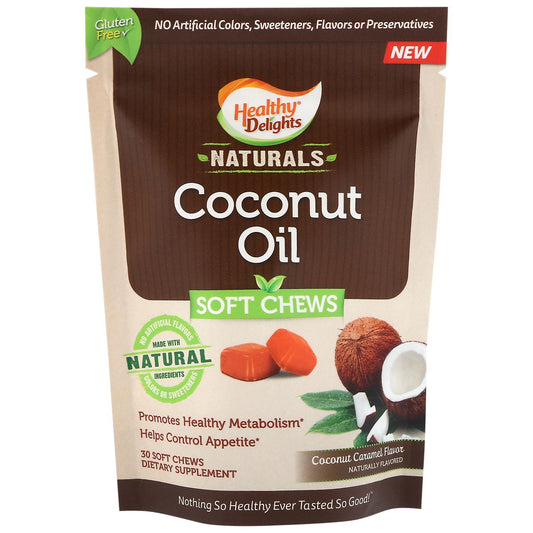 Coconut Oil Soft Chews - 500 MG - Coconut Caramel (30 Soft Chews)
