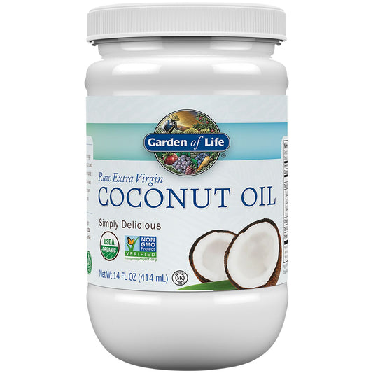 Raw Organic Extra Virgin Coconut Oil (14 Fluid Ounces)