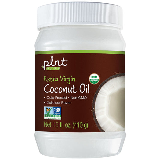 Organic Extra Virgin Coconut Oil - Cold-Pressed & Non-GMO (15-oz. Solid)