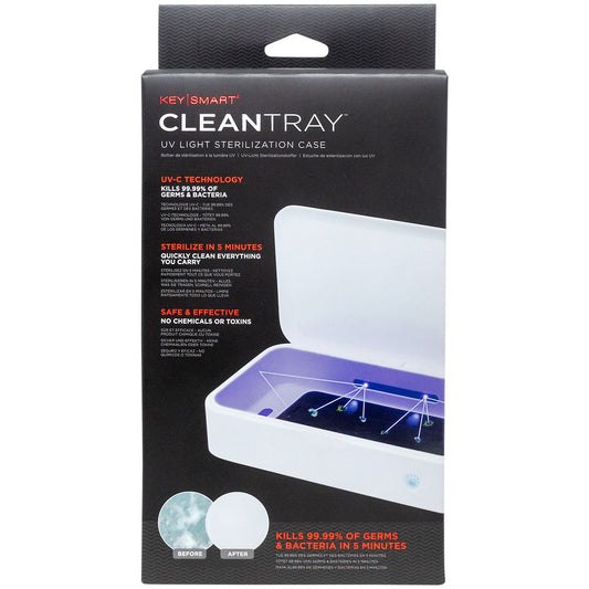 CleanTray UV Light Sterilization Case - White