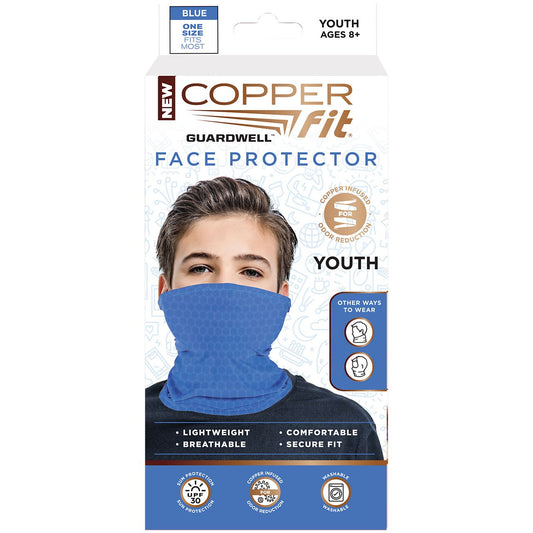 Face Protector with UPF 30 Sun Protection - Blue (Youth Unisex)