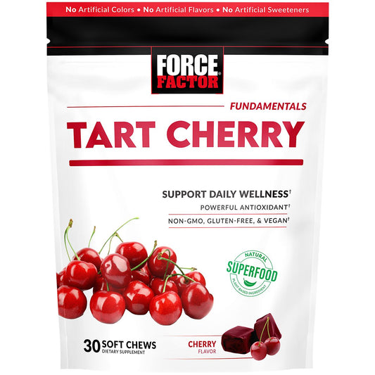 Tart Cherry Chews - Daily Wellness Superfood & Antioxidant (30 Chews)