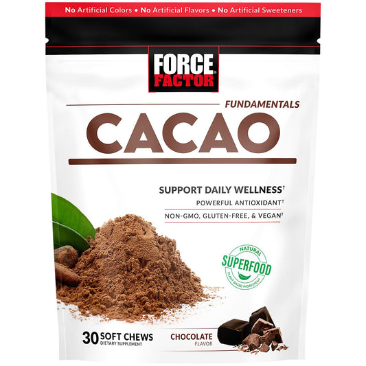 Cacao Chews - Daily Wellness Superfood & Antioxidant - Chocolate (30 Chews)