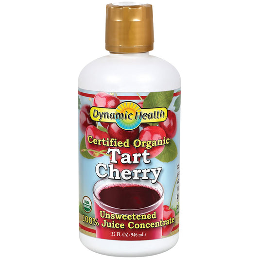Organic Tart Cherry Juice Concentrate - Unsweetened (32 Fluid Ounces)
