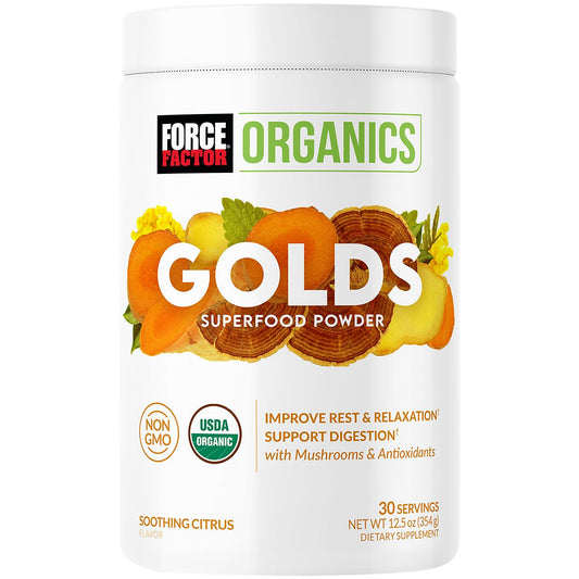 Organics Gold Superfood Powder - Supports Digestion - Soothing Citrus (30 Servings)